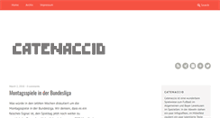 Desktop Screenshot of catenaccio.de